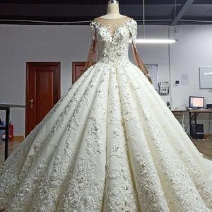 Customized Princess Ball gown Wedding Dress